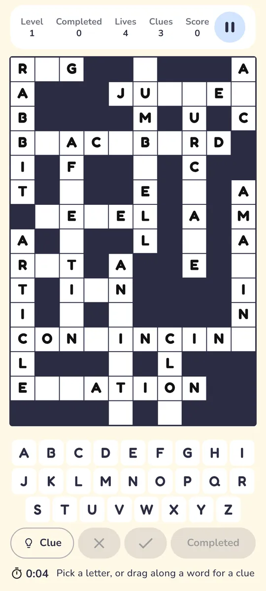 A to Z being played