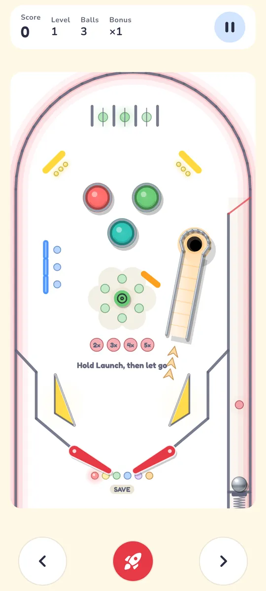 Pinball being played